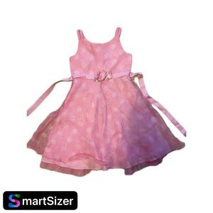 Pretty in Pink gingham satin tulle toddler dress
